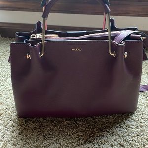 Beautiful practical burgundy leather crossbody